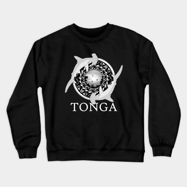 Hammerhead Sharks Tonga Pride Crewneck Sweatshirt by NicGrayTees